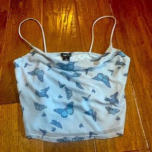 NEW Blue Butterfly Tank